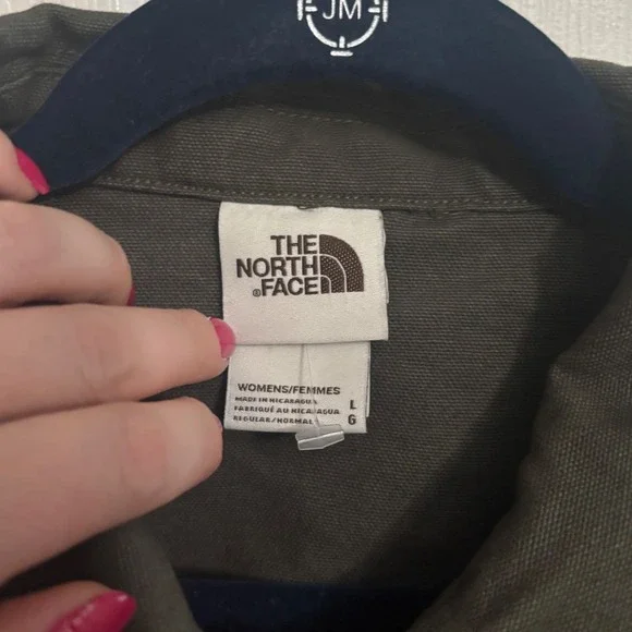 North Face | Berkeley Utility Jacket Dark Green/Gray Women's Sz L NF0A4AG9 - Picture 2 of 9